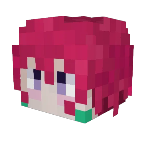 MissDemeanor465 Minecraft avatar head, 3D render