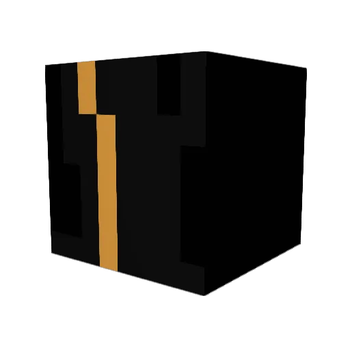 MissGLaDOS Minecraft avatar head, 3D render