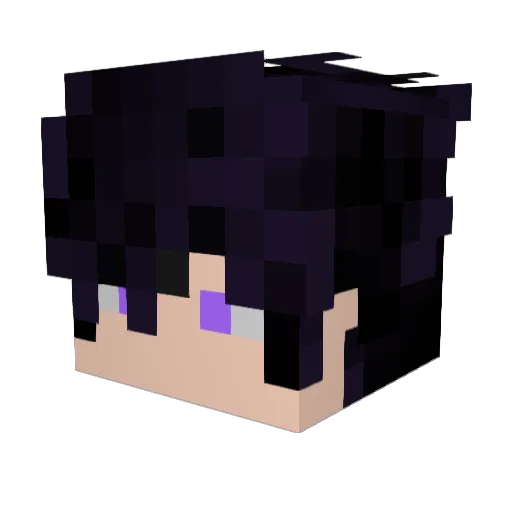 MissGodly Minecraft avatar head, 3D render