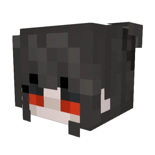 MissGrippyLoves Minecraft avatar head, 3D render