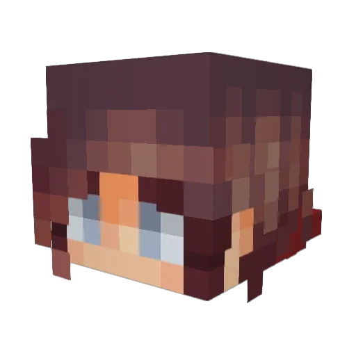 MissJanny13 Minecraft avatar head, 3D render