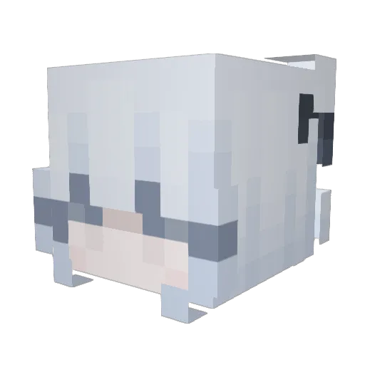MissJie Minecraft avatar head, 3D render