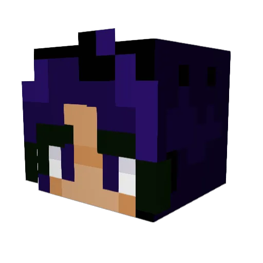MissKezz Minecraft avatar head, 3D render