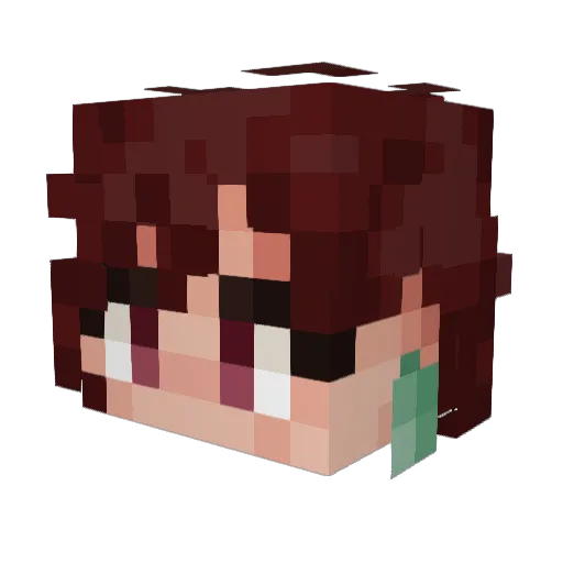 MissKnight94 Minecraft avatar head, 3D render