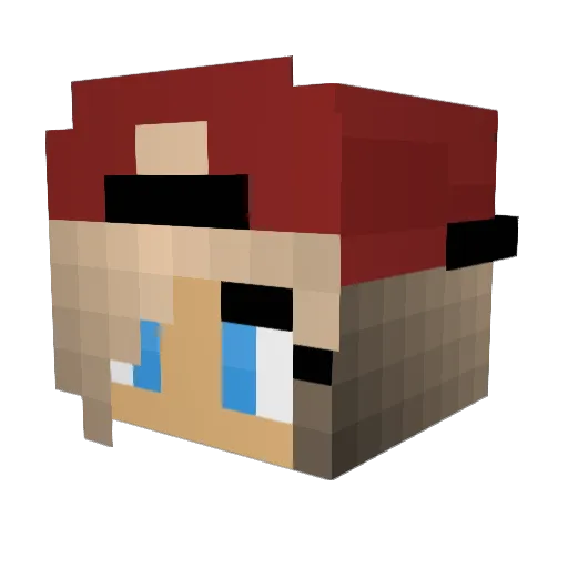 MissKris04 Minecraft avatar head, 3D render