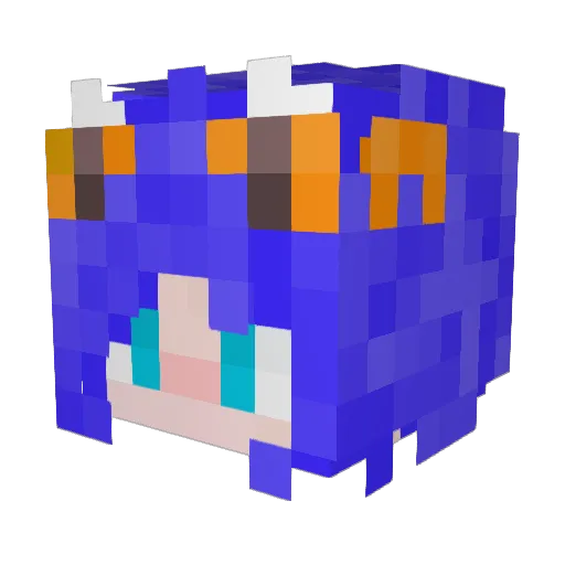 MissKurama Minecraft avatar head, 3D render