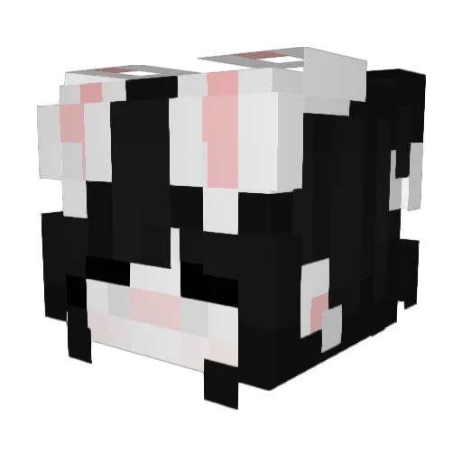 MissLood Minecraft avatar head, 3D render