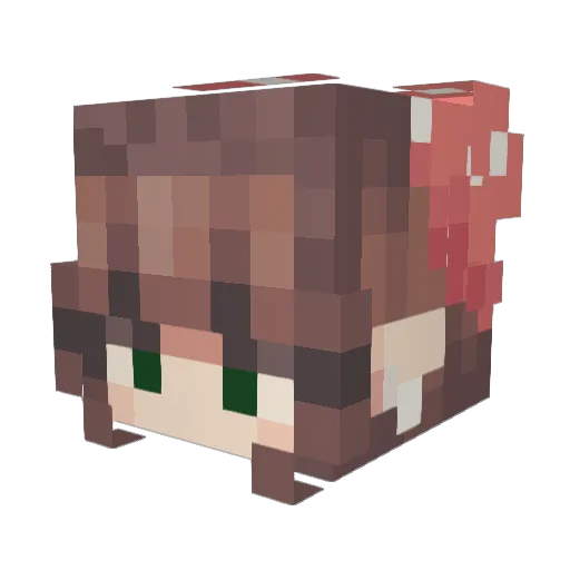 MissMae615 Minecraft avatar head, 3D render