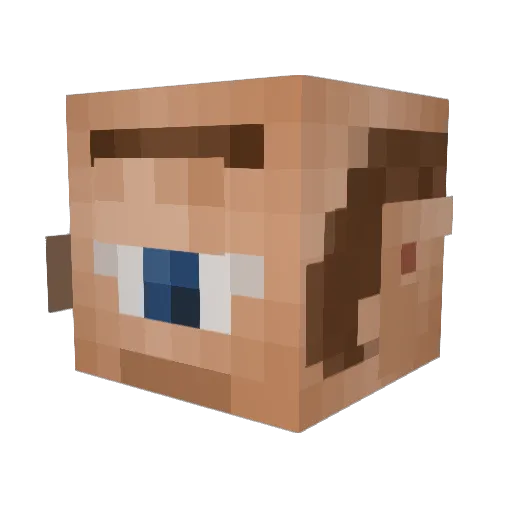 MissMaphee Minecraft avatar head, 3D render