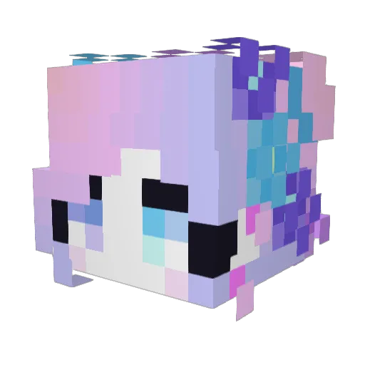 MissMarvin Minecraft avatar head, 3D render