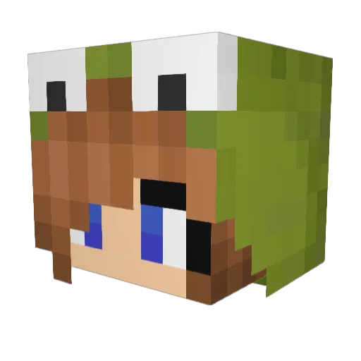 MissMattiiaaX Minecraft avatar head, 3D render