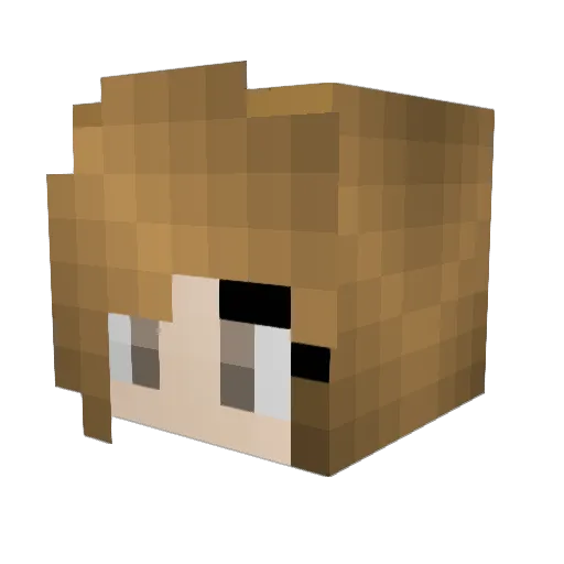 MissMayfly Minecraft avatar head, 3D render
