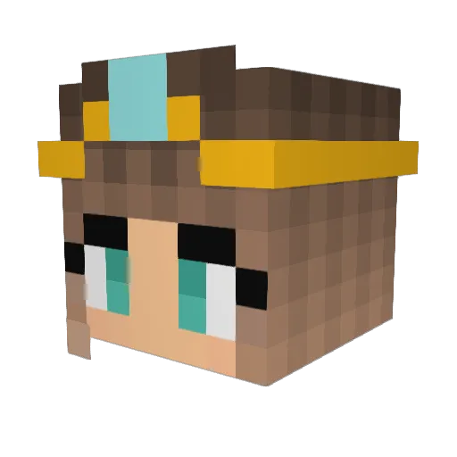 MissMcFly Minecraft avatar head, 3D render