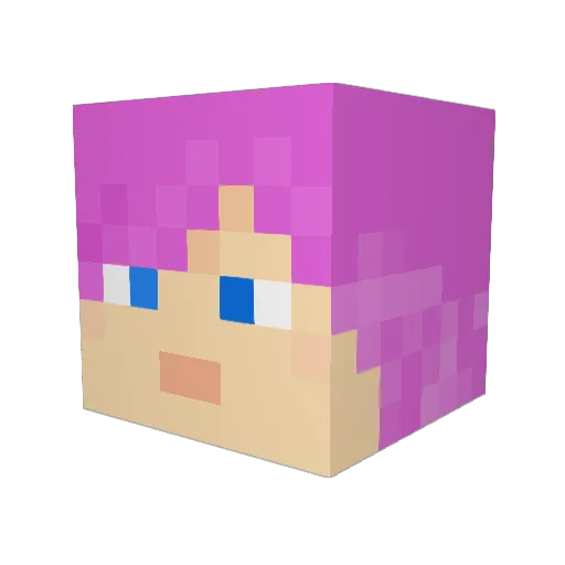 MissMeowsikins01 Minecraft avatar head, 3D render