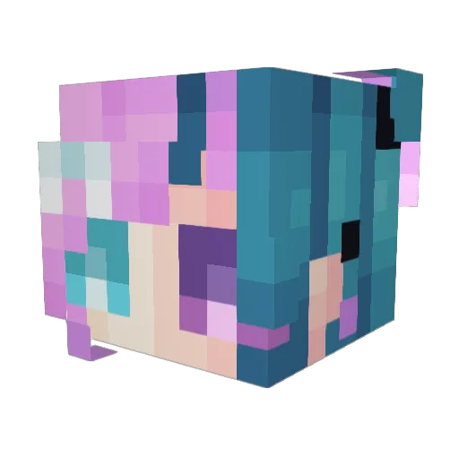MissMisery99 Minecraft avatar head, 3D render