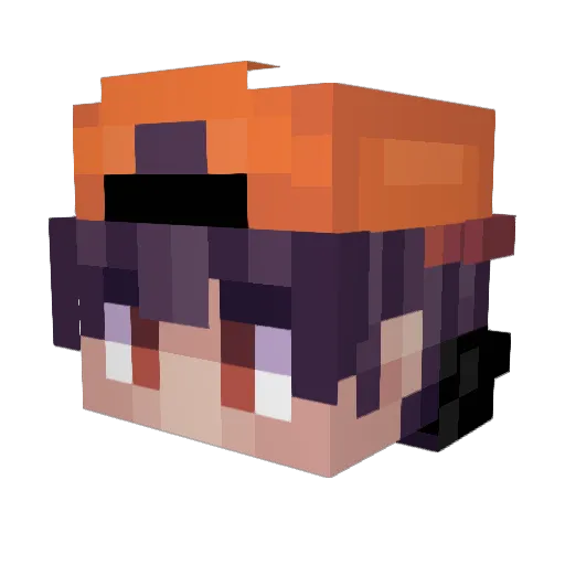 MissMiyoshi Minecraft avatar head, 3D render