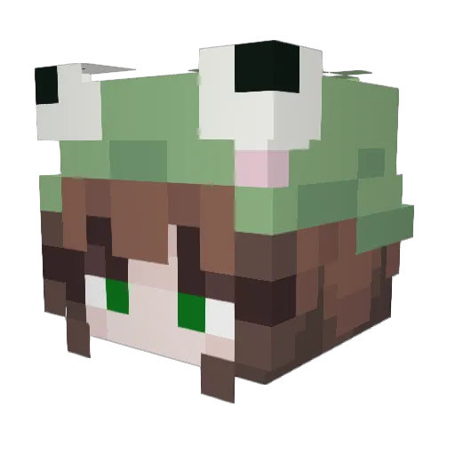 MissMollyB30 Minecraft avatar head, 3D render