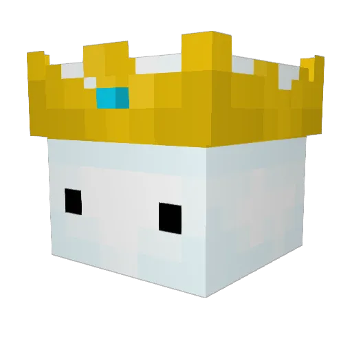 MissMonMon Minecraft avatar head, 3D render