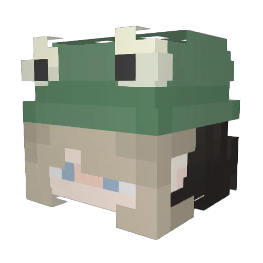 MissMoo26 Minecraft avatar head, 3D render