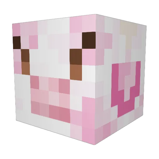 MissMoo_ Minecraft avatar head, 3D render