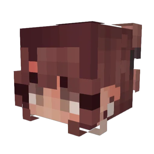 MissMuffins033 Minecraft avatar head, 3D render