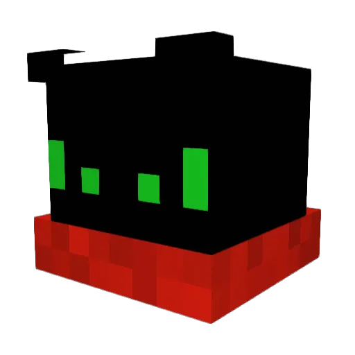 MissNala Minecraft avatar head, 3D render