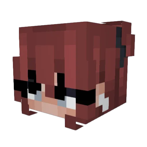 MissNellyne Minecraft avatar head, 3D render