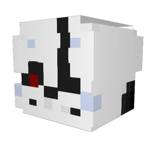 MissOrangeBP Minecraft avatar head, 3D render
