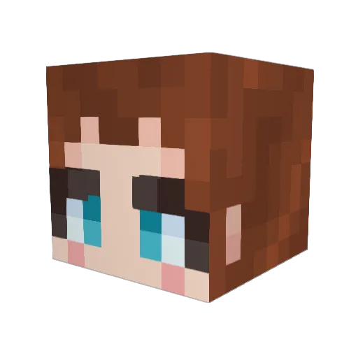 MissOrion96 Minecraft avatar head, 3D render
