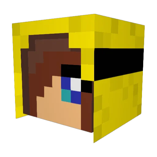 MissPinkTeddy Minecraft avatar head, 3D render