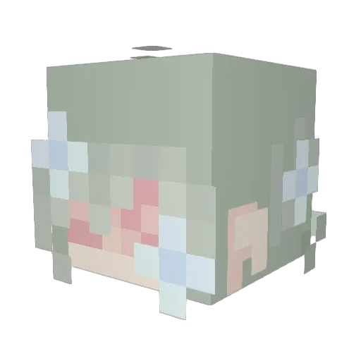 MissQueen09 Minecraft avatar head, 3D render