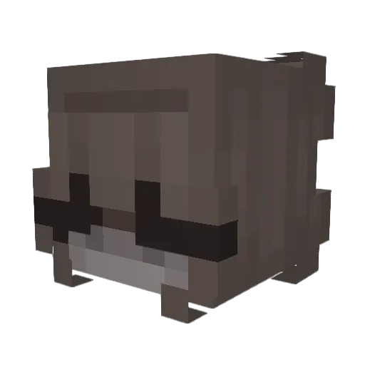 MissR0ck Minecraft avatar head, 3D render