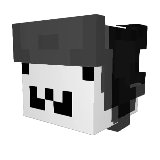 MissR3be Minecraft avatar head, 3D render