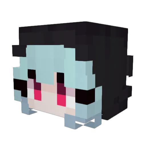 MissRGB_BOT Minecraft avatar head, 3D render