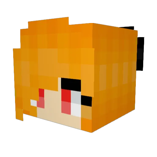 MissRabbit11 Minecraft avatar head, 3D render