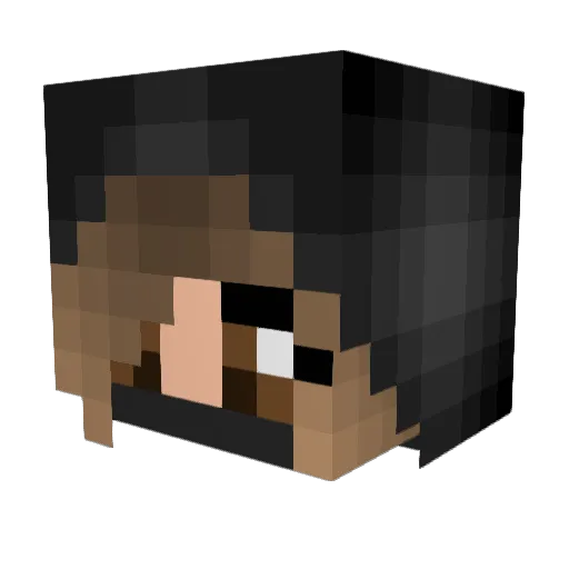 MissRosaAlina Minecraft avatar head, 3D render