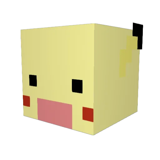 MissRose18 Minecraft avatar head, 3D render