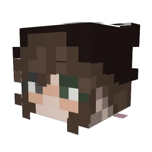 MissSarah777 Minecraft avatar head, 3D render
