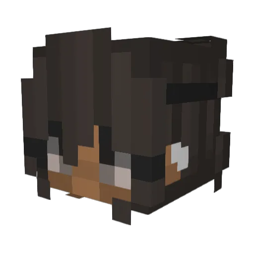 MissSiberiaee Minecraft avatar head, 3D render
