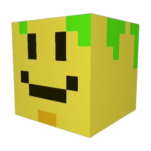MissSpuds Minecraft avatar head, 3D render