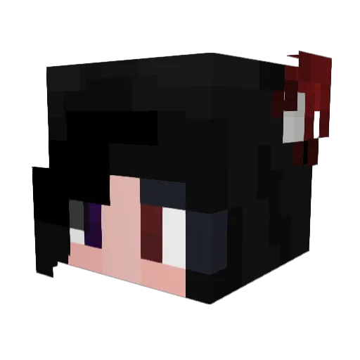 MissSwizz02 Minecraft avatar head, 3D render