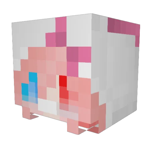 MissSylveonGamez Minecraft avatar head, 3D render