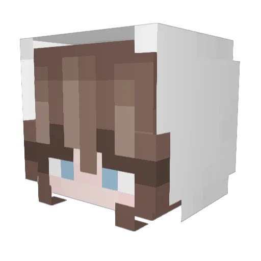 MissTi__ Minecraft avatar head, 3D render