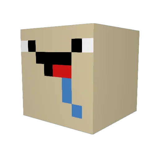 MissType Minecraft avatar head, 3D render