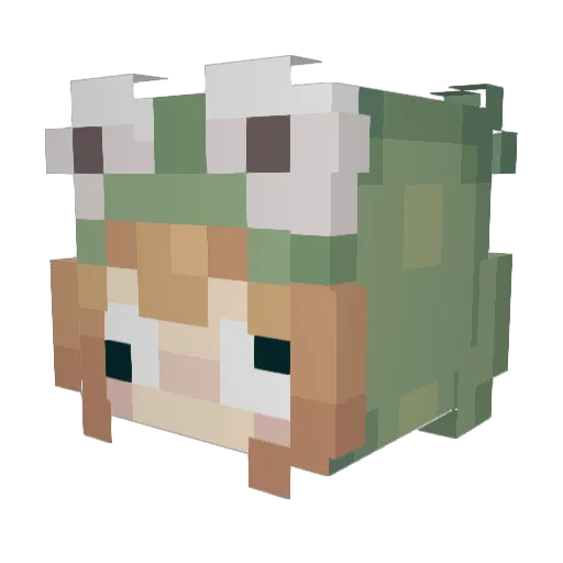 MissUnicornCake Minecraft avatar head, 3D render