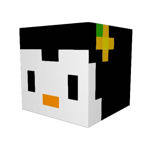 MissYellowrosa Minecraft avatar head, 3D render