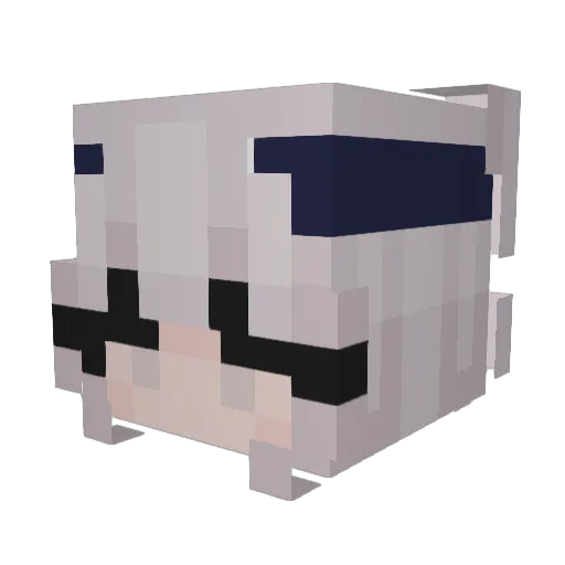 MissYou_ Minecraft avatar head, 3D render