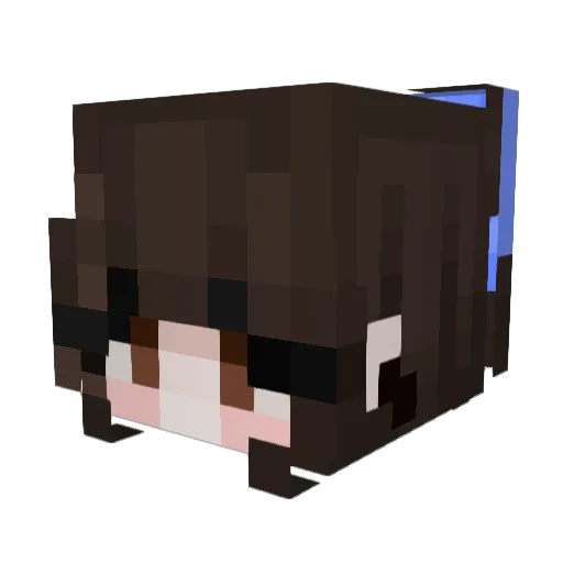 MissYuki0 Minecraft avatar head, 3D render