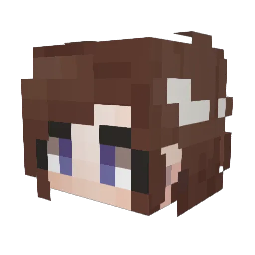 Miss_Allegra Minecraft avatar head, 3D render