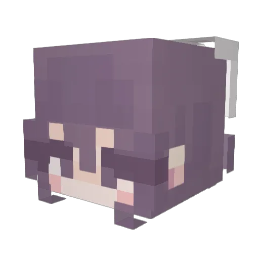 Miss_Amelie Minecraft avatar head, 3D render